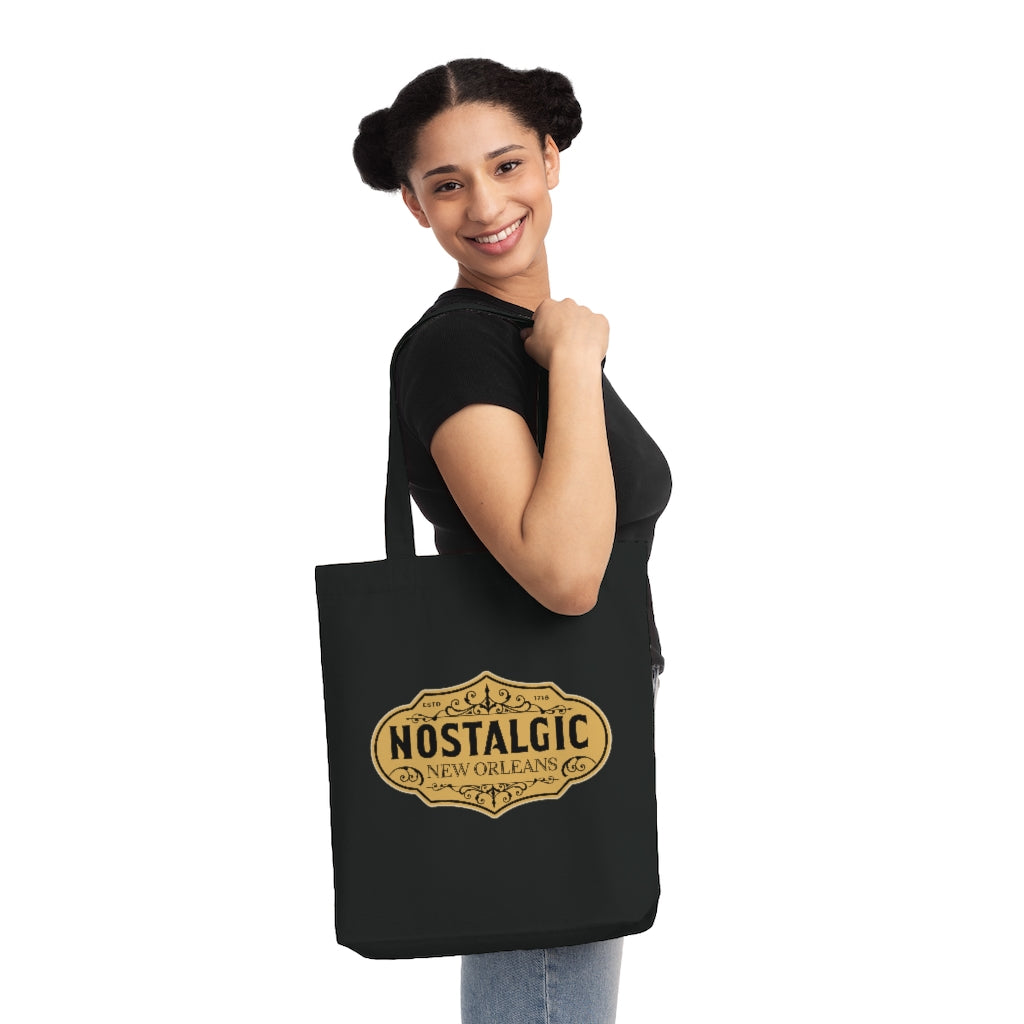 Nostalgic New Orleans Woven Tote Bag