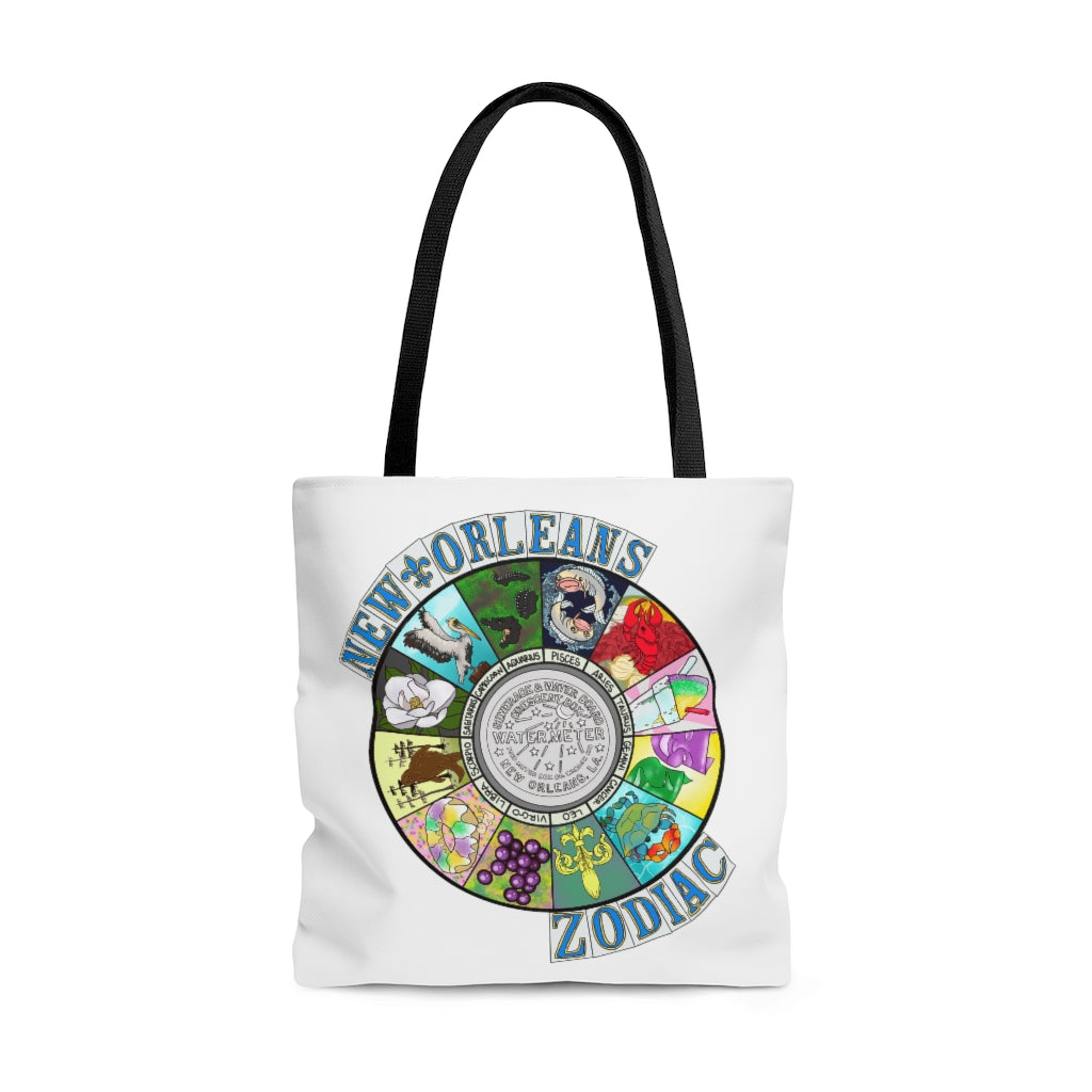 New Orleans Zodiac Tote Bag. Made By Nostalgic New Orleans