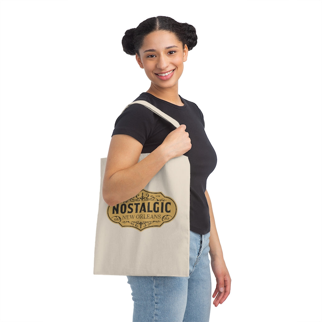 Nostalgic New Orleans Canvas Tote Bag