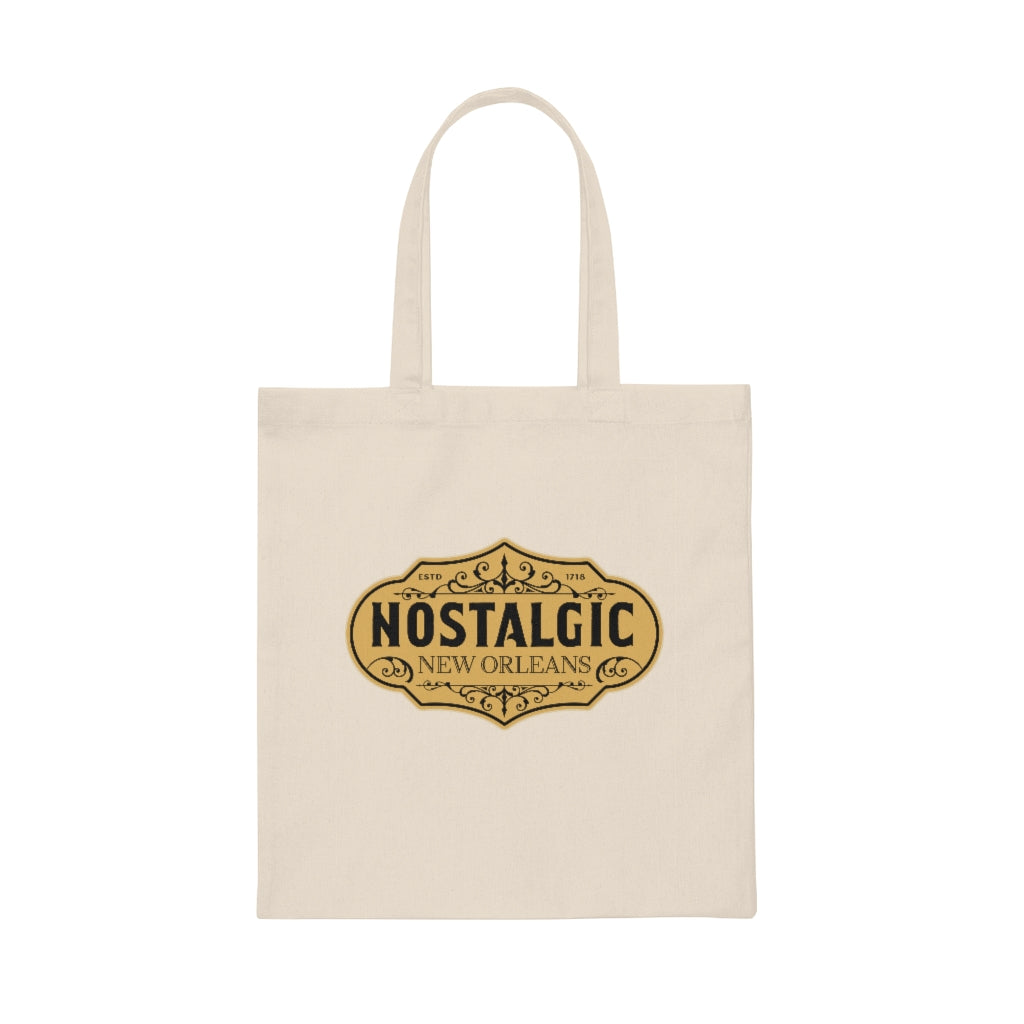 Nostalgic New Orleans Canvas Tote Bag