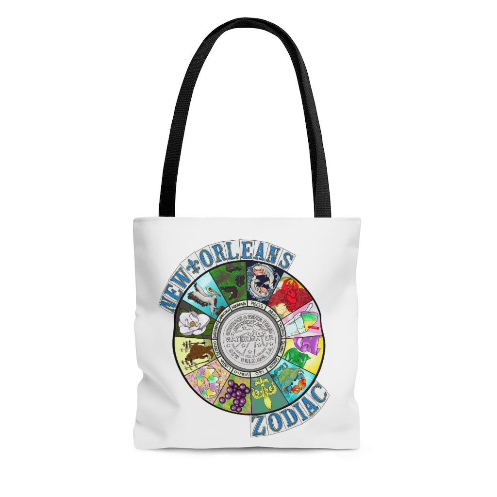 New Orleans Zodiac Tote Bag. Made By Nostalgic New Orleans