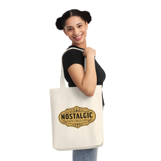 Nostalgic New Orleans Woven Tote Bag